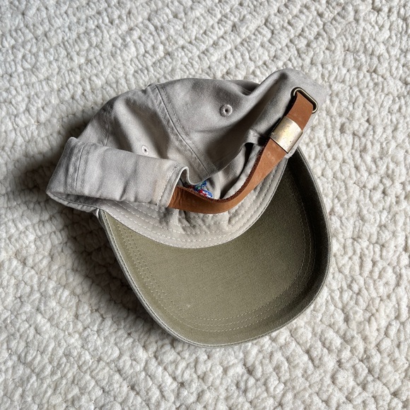 Vintage Baseball Cap with Leather Strap and Cayman Islands embroidered on front - Picture 4 of 8